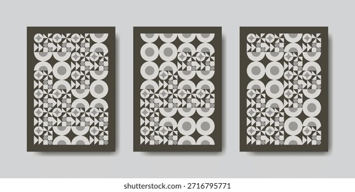 Diseño de patrón monocromático geométrico Abstractas perfecto para cubiertas modernas, carteles, fondos y efectos visuales de marca mínimos