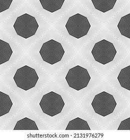 Abstract geometric monochrome repeating square pattern background - vector graphic design from diagonal squares.The geometric pattern by stripes . Seamless vector background. Black texture.