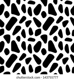 Abstract geometric monochrome seamless pattern - vector