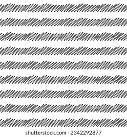 patrón de zag de zag en zig sin soldadura geométrico abstracto monocromo en colores blanco y negro. Textura pintada de pincel de Grunge manual. Diseño de concepto escandinavo para moda, tela en fondo transparente
