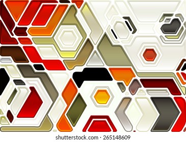 abstract geometric mosaic background 