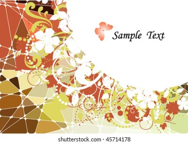 abstract geometric mosaic background