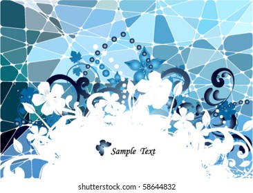 abstract geometric mosaic background