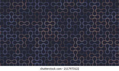 Abstract Geometric Mosaic Background Design, Metaballs Pattern in Editable Vector Format