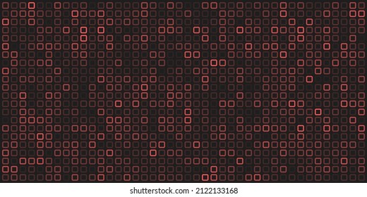 Resumen Diseño de fondo de mosaico geométrico, patrón de cuadrados redondos en formato de vector modificable