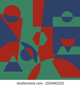 Abstract geometric mosaic background. The idea for the design of title pages, covers, books, brochures, leaflets, posters, booklets. Template for interior and decoration ideas. Simple style