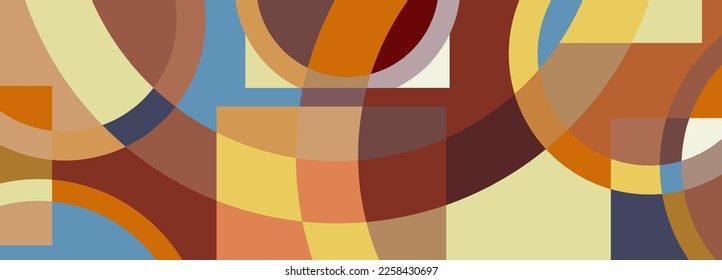 Abstrakter geometrischer Mosaikhintergrund. Die Idee für die Gestaltung von Titelseiten, Titelseiten, Büchern, Broschüren, Prospekten, Plakaten, Broschüren. Vorlage für Innen- und Dekorationsideen. Einfache Stilrichtung