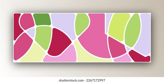 Abstract geometric mosaic background. The idea for the design of title pages, covers, books, brochures, leaflets, posters, booklets. Template for interior and decoration ideas. Simple style