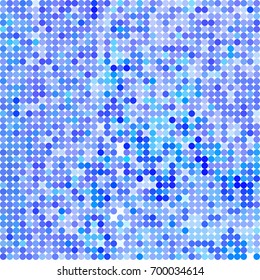 Abstract geometric mosaic background with mesh or grid of circles or dots. Colored shades.