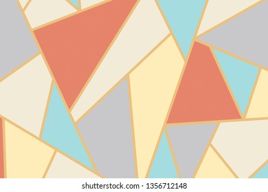 Abstract geometric mosaic background vector