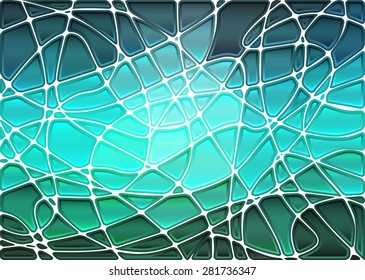 abstract geometric mosaic banner set