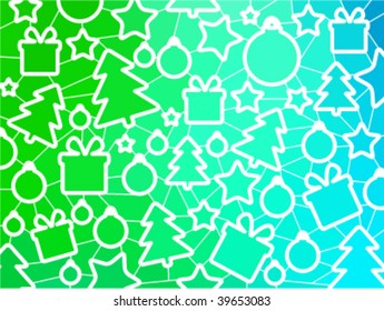 abstract geometric mosaic christmas background