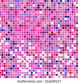 Abstract geometric mosaic colored pattern. Colored squares 