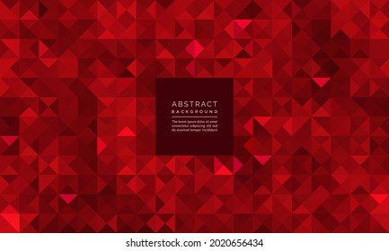 Стоковое векторное изображение: Abstract geometric mosaic glitter of red ruby gemstone pattern and background