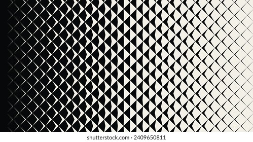 Abstract Geometric Mosaic Gradient Tiles Pattern. Hipster Fashion Design Print Triangles Pattern. Halftone Gradient Minimal Background. Vector Illustration.