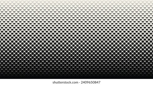 Abstract Geometric Mosaic Gradient Tiles Pattern. Hipster Fashion Design Print Triangles Pattern. Halftone Gradient Minimal Background. Vector Illustration.
