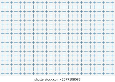 Abstract geometric mosaic gradient tiles pattern. Seamless pattern with plus sign. Symbol decoration illustration. Geometric plus grid pattern. 