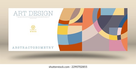 Abstract geometric mosaic. The idea for the design of title pages, covers, books, brochures, leaflets, posters, booklets. Template for interior and decoration ideas. Simple style