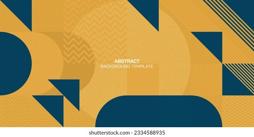 Abstract geometric mosaic pattern decorative ornament grow up concept background vector illustration with blank space.