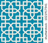 Abstract geometric mosaic pattern, marbled tiles in Islamic style, textured seamless vector illustration