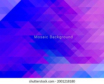 Abstract geometric mosaic pattern modern background vector