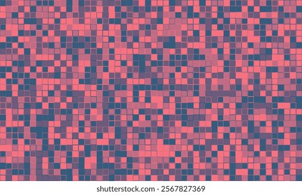 Abstract geometric mosaic pattern in muted pink, purple, and teal hues. Perfect for website backgrounds, digital art projects, or textile designs.  Creates a modern and sophisticated feel.