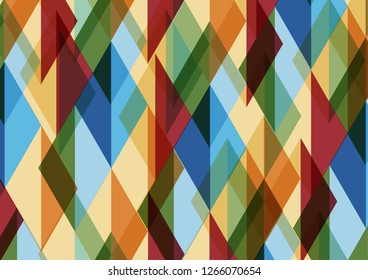 Abstract geometric mosaic Pattern with Triangles. Vector illustration design