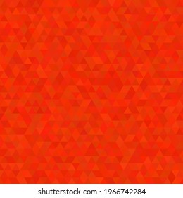 Abstract geometric mosaic red orange background. Modern vector illustration for decoration, web ot textile design.