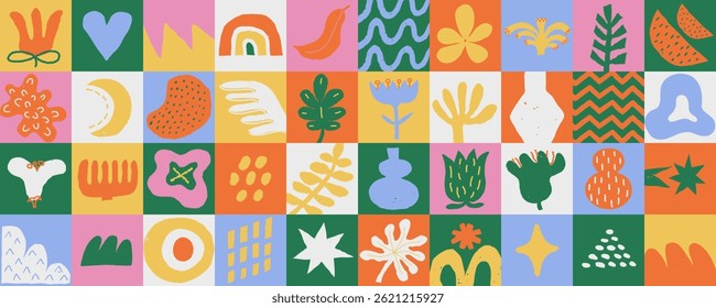 Abstractas mosaico geométrico sin patrón