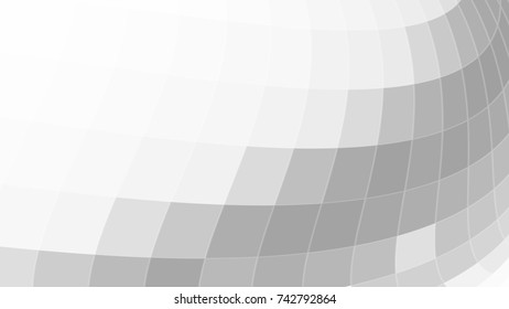 Abstract Geometric Mosaic Square White and Gray Vector Backgrounds