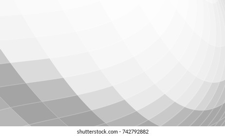 Abstract Geometric Mosaic Square White and Gray Vector Backgrounds