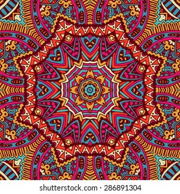 Abstract geometric mosaic vintage ethnic seamless pattern ornamental 