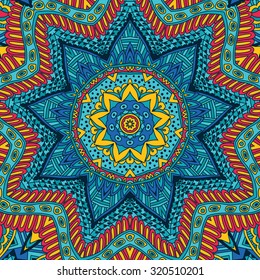 Abstract geometric mosaic vintage ethnic seamless pattern ornamental
