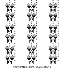 Abstract geometric motif seamless pattern for textile fabric fashion wallpaper