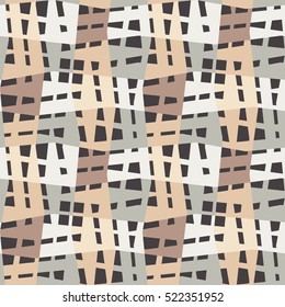 Abstract geometric motif. Seamless pattern.