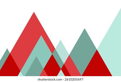 Abstract geometric mountain background with triangles