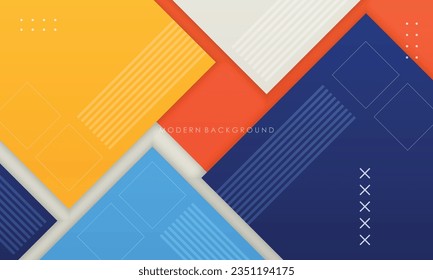Resumen fondo geométrico multicolor moderno