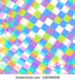 Abstract geometric multicolor squares pattern. Vector illustration