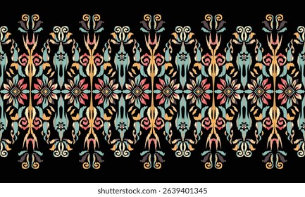 Abstract geometric multicolored texture print wallpaper digital textile design.