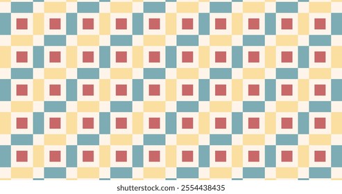 Abstract Geometric Mural Background Design on Pastel Theme