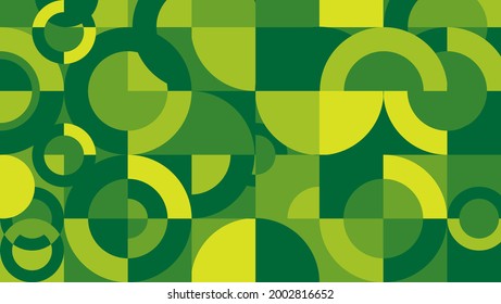 abstract geometric mural background with green color
