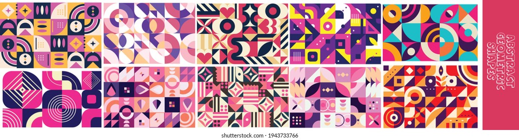 Abstract Geometric mural vector design wallpaper