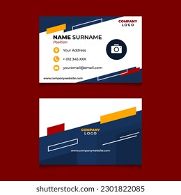 Abstract Geometric Name Card Design for Business or Company
