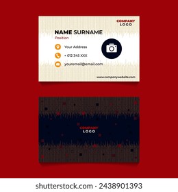 Abstract Geometric Name Card Design for Business or Company