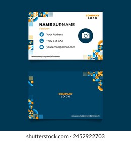 Abstract Geometric Name Card Design for Business or Company