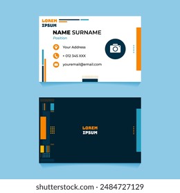 Diseño de tarjeta de nombre geométrica Abstractas para empresas o empresas