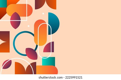abstract geometric natural fresh memphis element decoration for background wallpaper concept