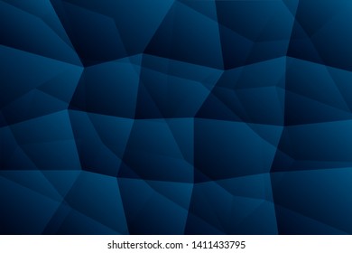 Abstract geometric navy blue color background, vector illustration