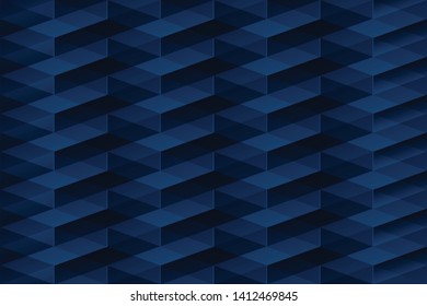 Abstract geometric navy blue color background, vector illustration