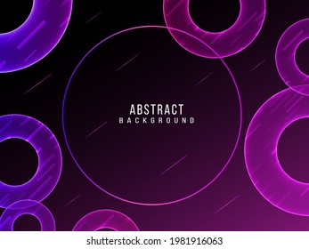 Abstract geometric neon color pattern circular shapre pattern background vector